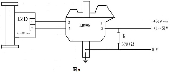 液體轉(zhuǎn)子流量計本安防爆型接線圖
